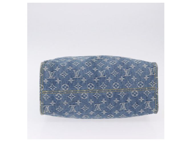 LOUIS VUITTON Monogram Denim On The Go MM Borsa Blu M46871 LV Auth 192928SAM - vista 5