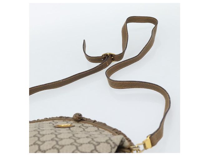 Borsa a Spalla GUCCI GG Plus Supreme PVC Beige Oro Auth gh2149 D'oro - vista 8