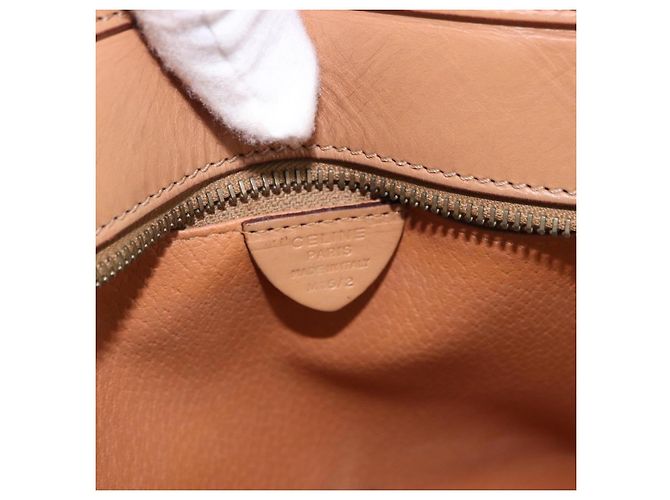 Céline Borsa CELINE Macadam Canvas PVC Pelle 2way Marrone Oro Auth 191900 D'oro - vista 12