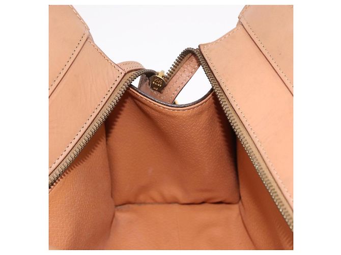 Céline Borsa CELINE Macadam Canvas PVC Pelle 2way Marrone Oro Auth 191900 D'oro - vista 21