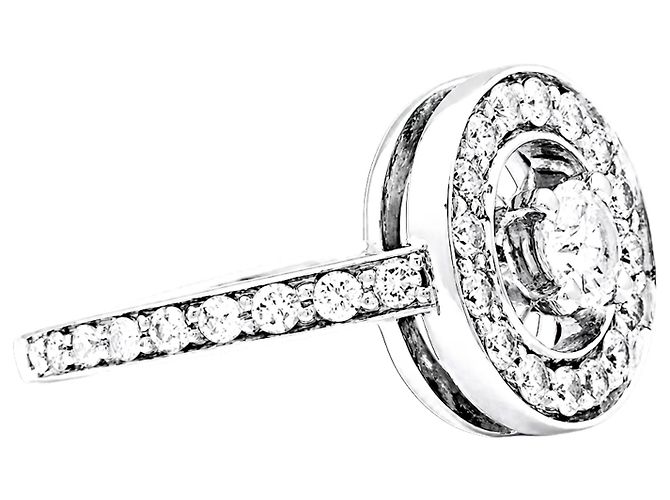 Boucheron Ring, "Ava", Weißgold, Diamanten. - Ansicht 3