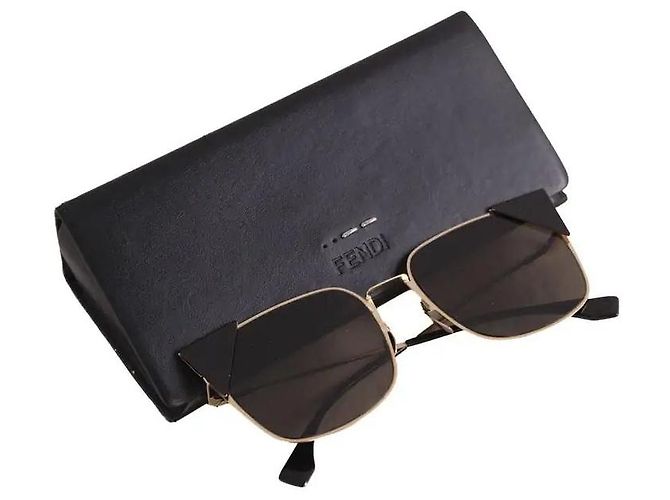 Fendi Occhiali da sole dorati D'oro - vista 5