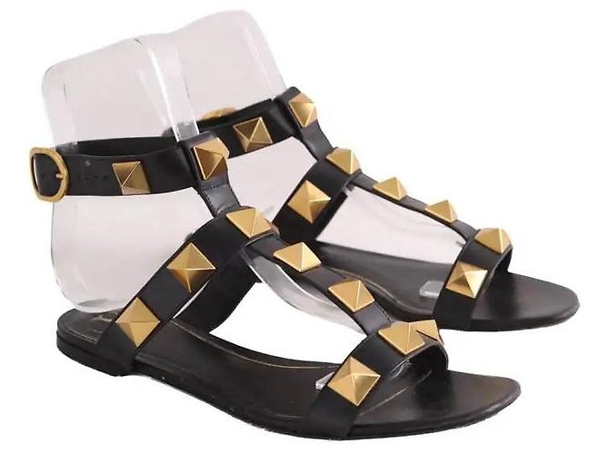 Sandali Valentino in pelle nera - vista 3