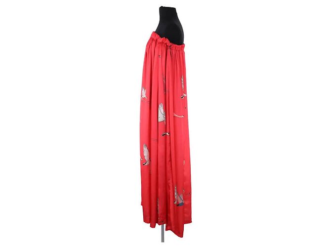 Vestido rosa de viscosa Heimstone - vista 3