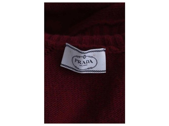 Jersey Prada de lana burdeos - vista 5