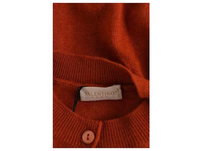 Valentino Cardigan aus Wolle in Orange - Ansicht 5