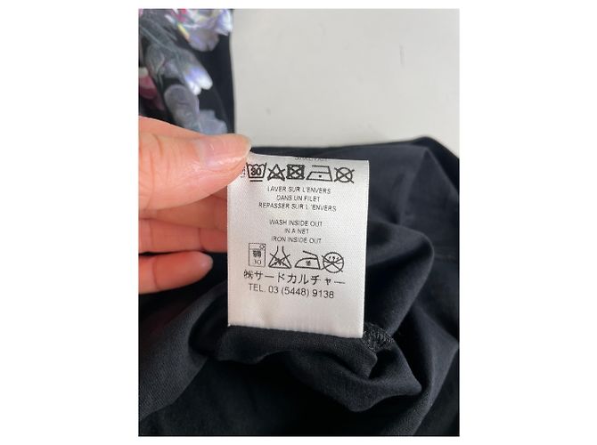 Top de tirantes Vintage Givenchy de algodón con estampado floral y de estrellas Negro XS - vista 11