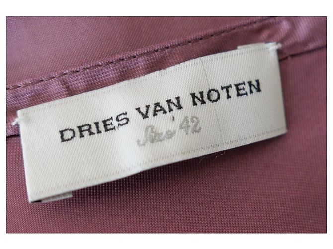 Dries Van Noten Satin Slip-Kleid Mulberry Pink - Ansicht 5