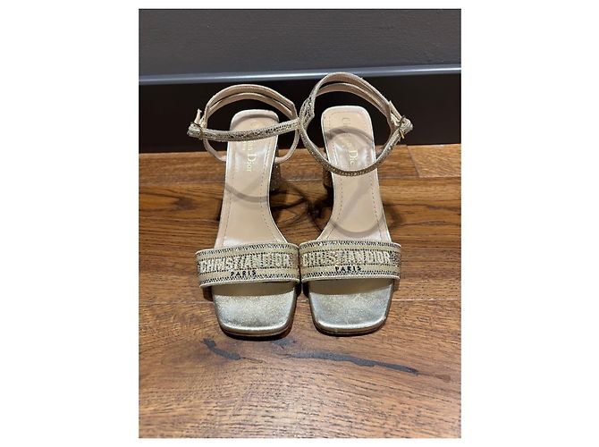 Christian Dior Dway Sandali Slingback - Oro D'oro - vista 2