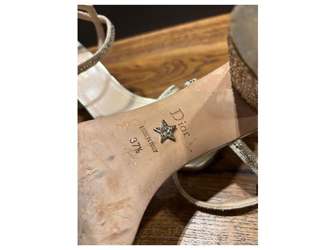 Christian Dior Dway Sandali Slingback - Oro D'oro - vista 3