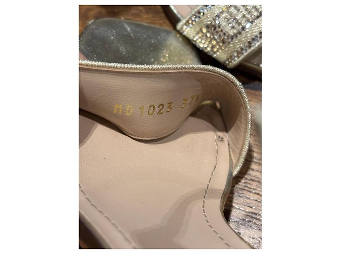 Christian Dior Dway Sandali Slingback - Oro D'oro - vista 4