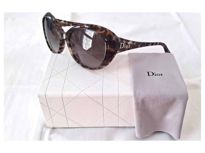 Occhiali da sole Dior Panther Leopardati Marrone Stampa leopardo - vista 2