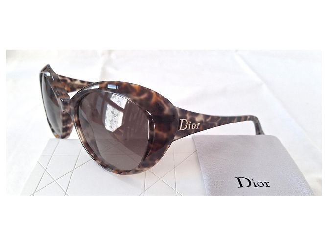 Occhiali da sole Dior Panther Leopardati Marrone Stampa leopardo - vista 3