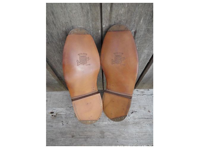 Autre Marque Scarpe derby in pelle marrone - vista 3