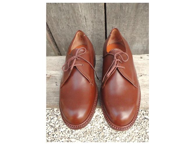 Autre Marque Scarpe derby in pelle marrone - vista 5
