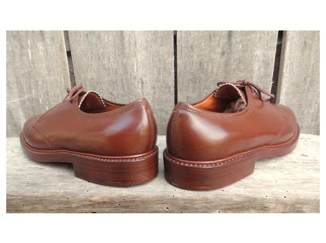Autre Marque Scarpe derby in pelle marrone - vista 6