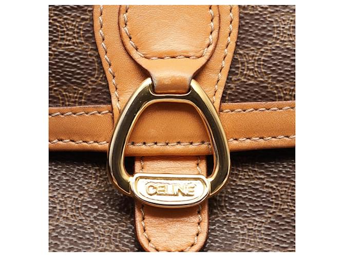 Céline Borsa a Spalla Celine Macadam Marrone Beige - vista 6