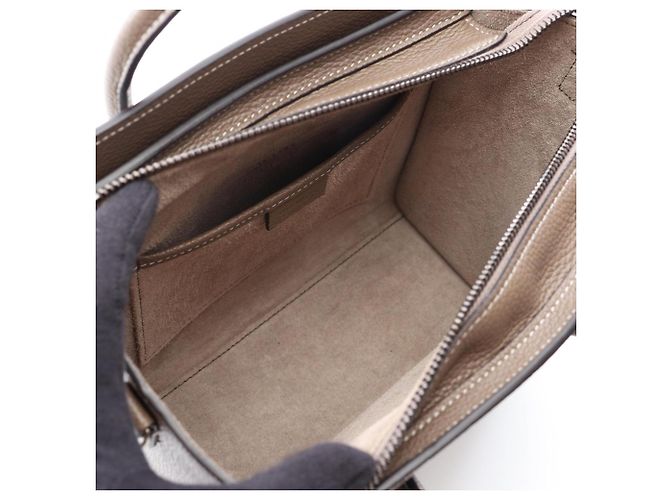 Céline Borsa a 2 modi Celine Luggage Nano Shopper Marrone - vista 3