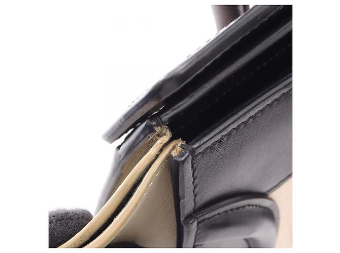 Céline Borsa Tote Celine Luggage Micro Shopper Nero Rosa Beige - vista 6