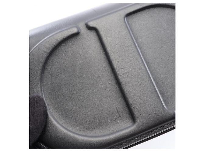 Borsa a tracolla in pelle nera Christian Dior Nero - vista 10