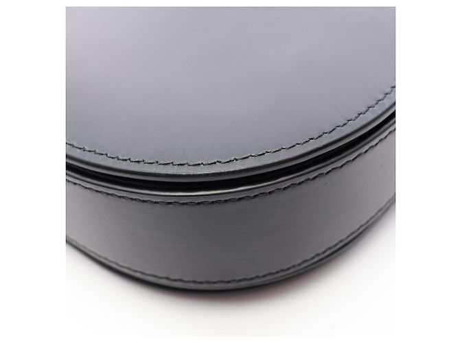 Borsa a tracolla in pelle nera Christian Dior Nero - vista 12