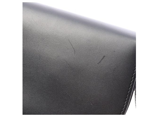 Borsa a tracolla in pelle nera Christian Dior Nero - vista 6
