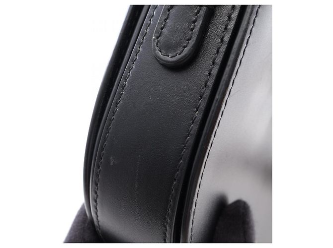 Borsa a tracolla in pelle nera Christian Dior Nero - vista 9
