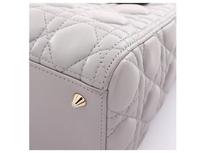 Christian Dior Dior LADY DIOR Cannage Borsa a 2 Vie Marrone - vista 11