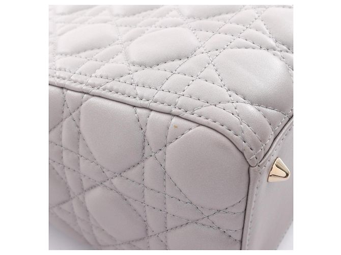 Christian Dior Dior LADY DIOR Cannage Borsa a 2 Vie Marrone - vista 13