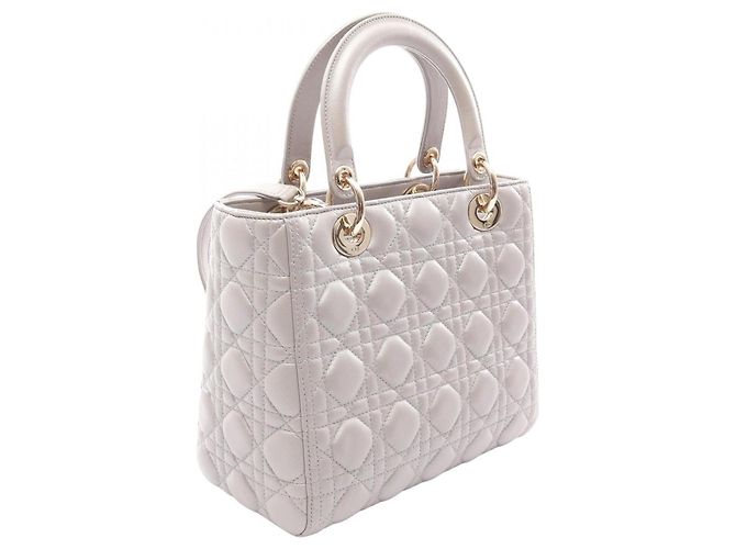 Christian Dior Dior LADY DIOR Cannage Borsa a 2 Vie Marrone - vista 2
