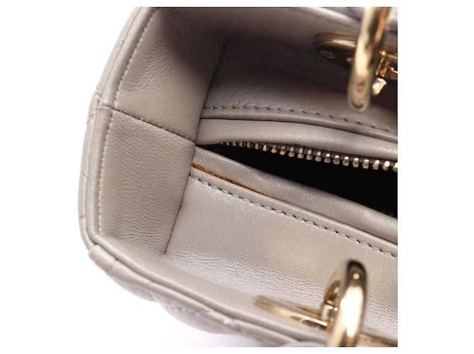Christian Dior Dior LADY DIOR Cannage Borsa a 2 Vie Marrone - vista 5