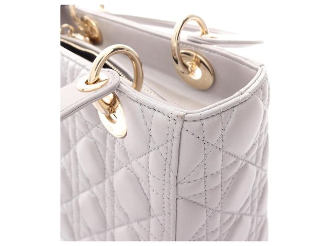 Christian Dior Dior LADY DIOR Cannage Borsa a 2 Vie Marrone - vista 7