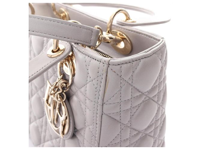 Christian Dior Dior LADY DIOR Cannage Borsa a 2 Vie Marrone - vista 8