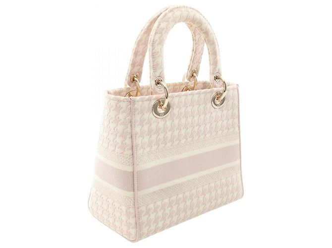 Christian Dior Dior LADY D-LITE Borsa Media Rosa Crudo - vista 2