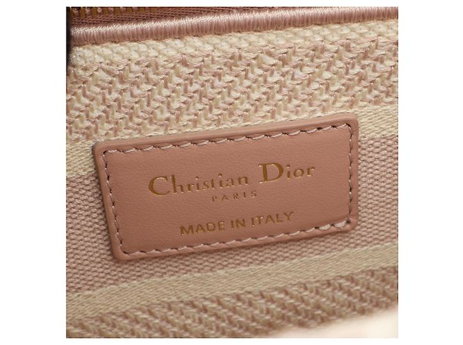 Christian Dior Dior LADY D-LITE Borsa Media Rosa Crudo - vista 4