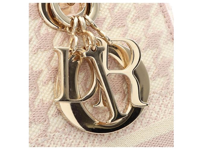 Christian Dior Dior LADY D-LITE Borsa Media Rosa Crudo - vista 6