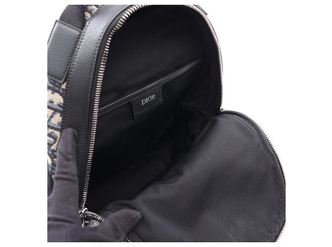 Borsa a tracolla Christian Dior Dior Rider Nero Beige Blu navy - vista 3