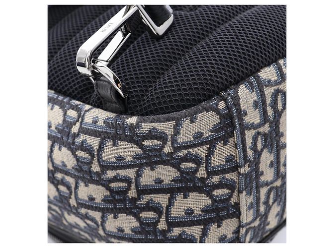 Borsa a tracolla Christian Dior Dior Rider Nero Beige Blu navy - vista 6
