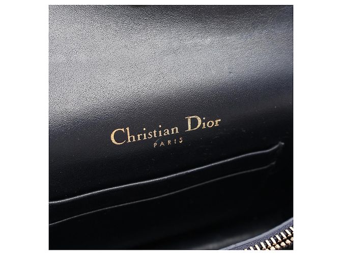 Borsa Saddle Christian Dior Beige Blu navy - vista 4