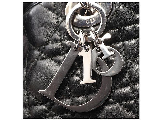 Christian Dior Dior Cannage Tote Bag Black - view 10
