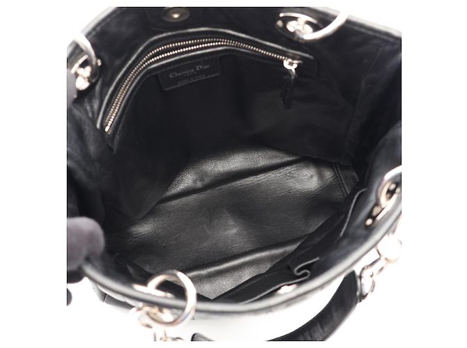 Christian Dior Dior Cannage Tote Bag Black - view 3