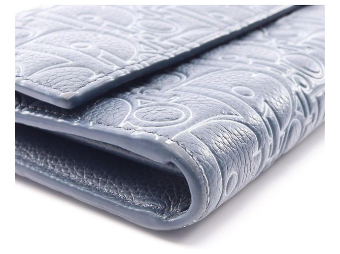 Christian Dior Long Flap Wallet Navy blue - view 10