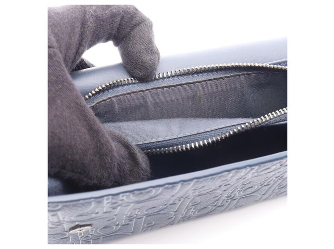 Christian Dior Long Flap Wallet Navy blue - view 6