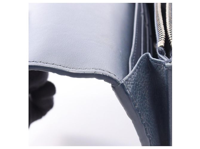 Christian Dior Long Flap Wallet Navy blue - view 7