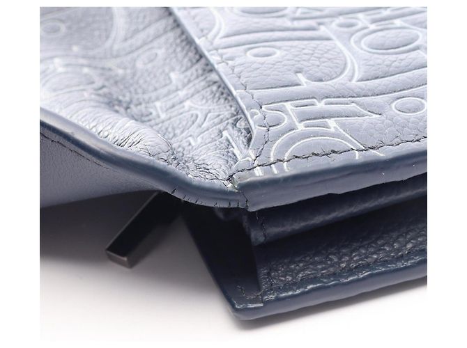 Christian Dior Long Flap Wallet Navy blue - view 8