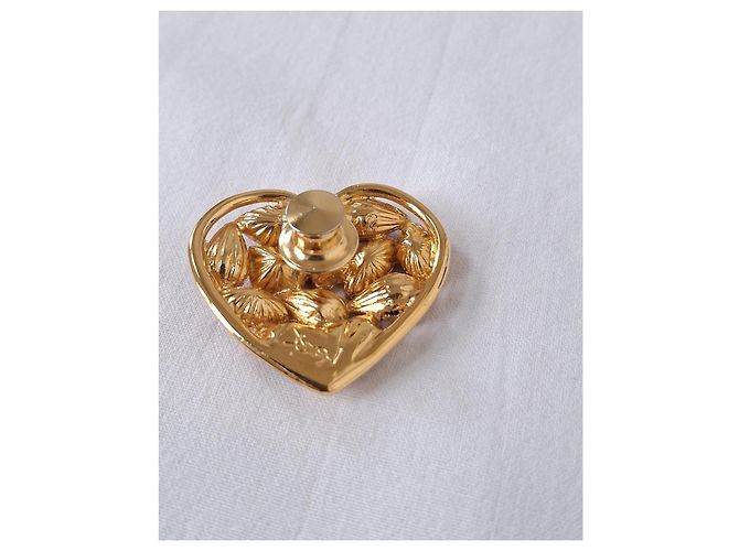 Spilla Cuore Cristalli Vintage Yves Saint Laurent - vista 6