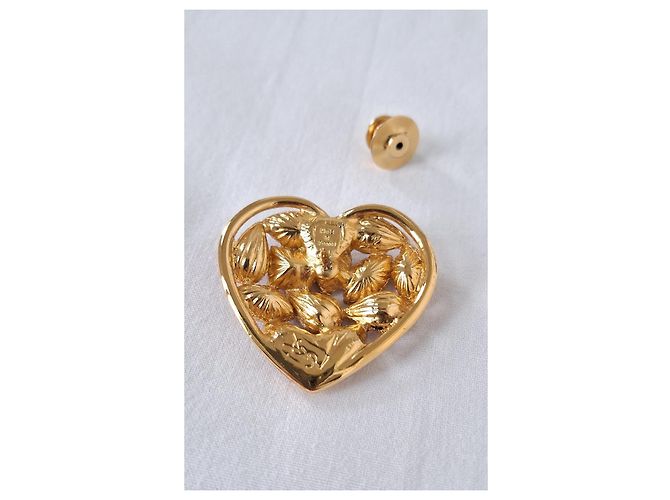 Spilla Cuore Cristalli Vintage Yves Saint Laurent - vista 9