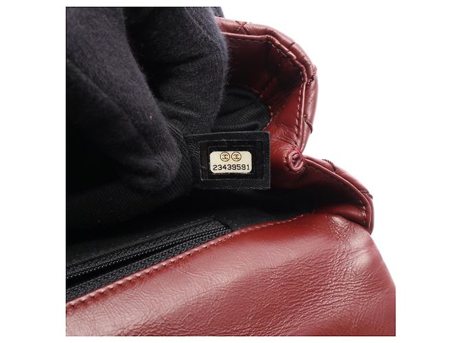 Borsa Chanel Airline Matelassé Top Handle Rosso Multicolore Bordò - vista 4