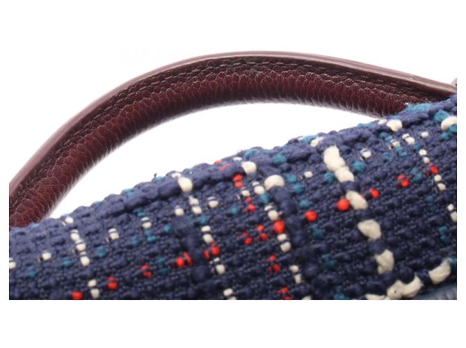 Borsa a Spalla/Borsa a Mano Chanel Airline Multicolore Bordò Blu navy - vista 12