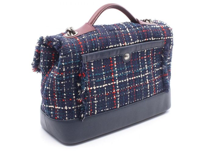 Borsa a Spalla/Borsa a Mano Chanel Airline Multicolore Bordò Blu navy - vista 2